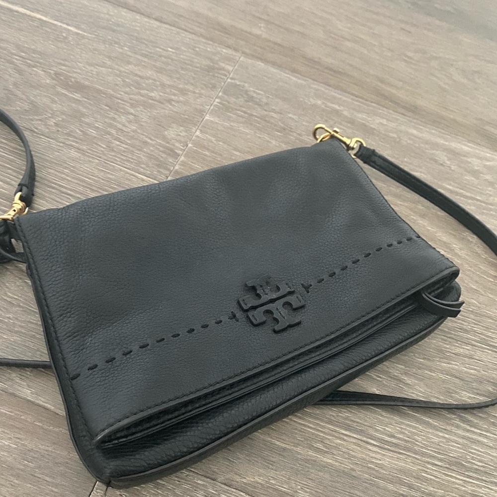 Tory Burch Mcgraw Foldover Crossbody Bag Gem